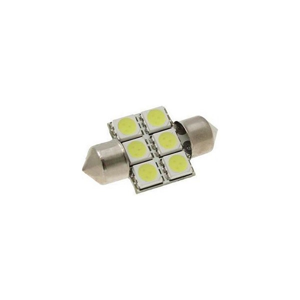 LED žárovka 12V 6SMD 5050 patice sufit (31mm)