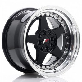 JR Wheels JR6 16x9 ET20 4x100/108 Gloss Black w/Machined