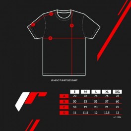 JR Men's T-Shirt JR-35 Black Size S
